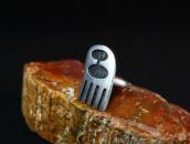 【Bernard Dawahoya】 Hopi 『Rain Cloud』 Overlay Ring  c.1965～