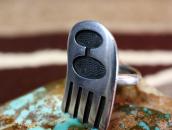 【Bernard Dawahoya】 Hopi 『Rain Cloud』 Overlay Ring  c.1965～