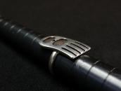 【Bernard Dawahoya】 Hopi 『Rain Cloud』 Overlay Ring  c.1965～