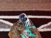 【Bernard Dawahoya】 Hopi 『Rain Cloud』 Overlay Ring  c.1965～