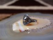 Atq Concho Repoused & Arrows Stamped Tourist Ring  c.1930～
