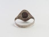 Atq Concho Repoused & Arrows Stamped Tourist Ring  c.1930～