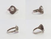 Atq Concho Repoused & Arrows Stamped Tourist Ring  c.1930～