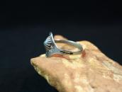 Atq Concho Repoused & Arrows Stamped Tourist Ring  c.1930～