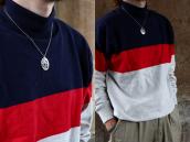 【Lawrence Saufkie】 Hopi Overlay Oval Top Necklace  c.1980～