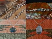 【Lawrence Saufkie】 Hopi Overlay Oval Top Necklace  c.1980～