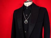 Vintage Fine Silver Beads Necklace w/Naja  c.1940