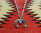 Vintage Fine Silver Beads Necklace w/Naja  c.1940