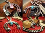 Vintage Fine Silver Beads Necklace w/Naja  c.1940