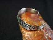 Atq Navajo Shell Repouse & 卍 Stamped Silver Cuff  c.1925～