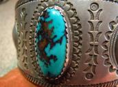 Austin Wilson Ingot WideCuff w/Turquoise  c.1950～