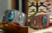 Austin Wilson Ingot WideCuff w/Turquoise  c.1950～