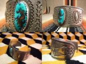 Austin Wilson Ingot WideCuff w/Turquoise  c.1950～