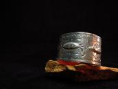 Antique Arrow &Cross stamped Wide Cuff  c.1930