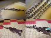 Antique Navajo Human or Yei Shaped Pendant Necklace  c.1930～