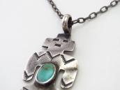 Antique Navajo Human or Yei Shaped Pendant Necklace  c.1930～