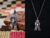 Antique Navajo Human or Yei Shaped Pendant Necklace  c.1930～