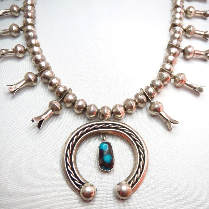 OLDPAWN Naja Necklace w/High Grade Bisbee TQ