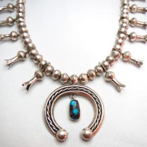 OLDPAWN Naja Necklace w/High Grade Bisbee TQ