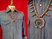 OLDPAWN Naja Necklace w/High Grade Bisbee TQ