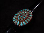 Antique Zuni Cluster Ring w/Turquoise  c.1930～
