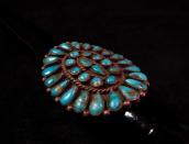 Antique Zuni Cluster Ring w/Turquoise  c.1930～