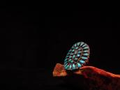 Antique Zuni Cluster Ring w/Turquoise  c.1930～