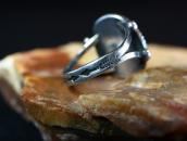 Antique Navajo Arrows Stamped Split Shank Silver Ring c.1940