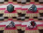 Antique Navajo Arrows Stamped Split Shank Silver Ring c.1940