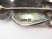 【UITA22】 Vintage Navajo Owl Shaped Silver Pin Brooch c.1945～