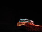 Vintage Zuni Double Row Cuff w/Turquoise  c.1940