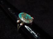 Antique Split Shank Ring w/GemGrade Morenci c.1930