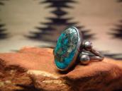 Antique Split Shank Ring w/GemGrade Morenci c.1930