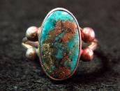 Antique Split Shank Ring w/GemGrade Morenci c.1930