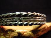 Vintage Triple Wire Stanped Silver Cuff  c.1950