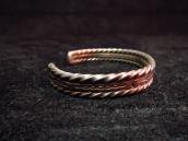 Vintage Triple Wire Stanped Silver Cuff  c.1950