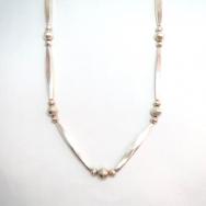 Joe H. Quintana Cochiti Silver Bead Necklace S 2