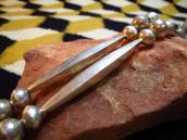 Joe H. Quintana Cochiti Silver Bead Necklace L 4