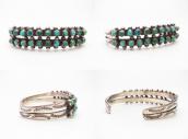Vintage Zuni 2 Row Petit Point Turquois Small Cuff  c.1940～
