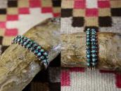 Vintage Zuni 2 Row Petit Point Turquois Small Cuff  c.1940～
