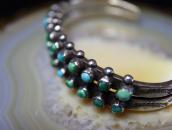 Vintage Zuni 2 Row Petit Point Turquois Small Cuff  c.1940～
