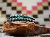 Vintage Zuni 2 Row Petit Point Turquois Small Cuff  c.1940～