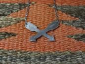 【UITA21/Ganscraft】 Atq Crossed Arrows Fob Necklace  c.1945～