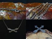 【UITA21/Ganscraft】 Atq Crossed Arrows Fob Necklace  c.1945～