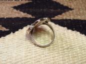 Vintage Zuni Turquoise & Jet Inlay Silver Ring  c.1960