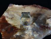 【UITA22】 Antique Navajo Bow Face Silver Ketoh Ring  c.1945～