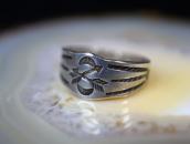 Atq Navajo Crossed Arrows Stamped Ingot Silver Ring  c.1915～