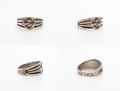 Atq Navajo Crossed Arrows Stamped Ingot Silver Ring  c.1915～