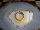 Atq Navajo 卍 & Crossed Arrows Stamped Silver Ring c.1925～