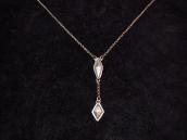Navajo Oldpawn 【Diamond】 Charm Silver Necklace